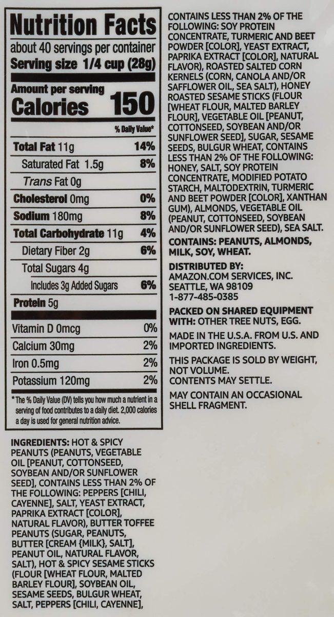 Amazon Brand - Happy Belly Sweet & Spicy Trail Mix, 40 Ounce