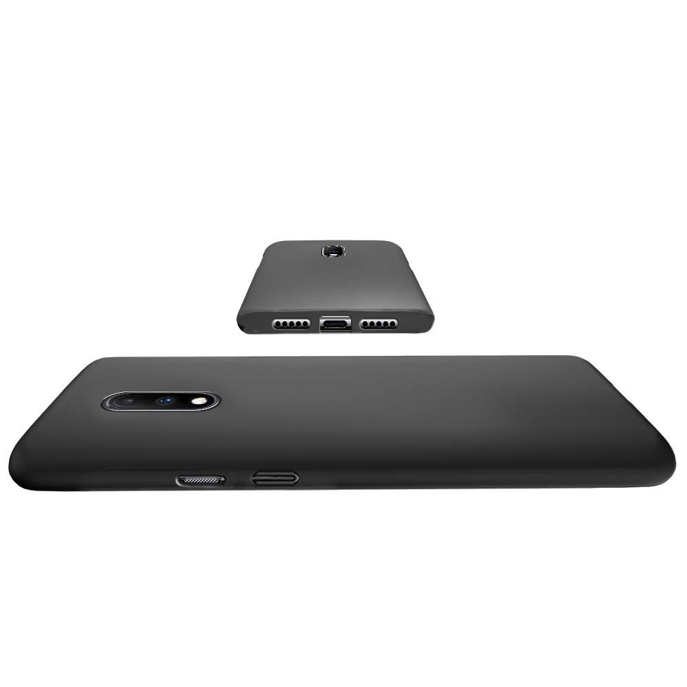 Amazon Brand - Solimo Oneplus 7 Mobile Cover (Hard Back & Slim),Black