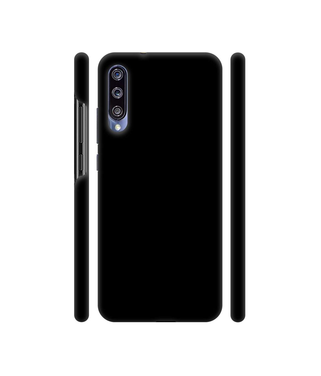 Amazon Brand - Solimo Designer Solid Black 3D Printed Hard Back Case Mobile Cover for Mi A3