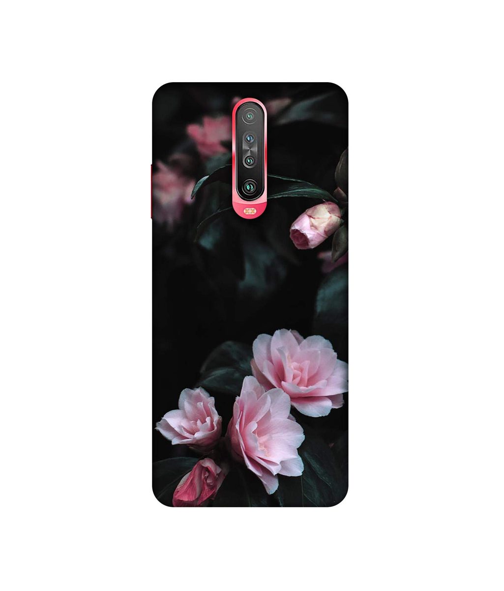 Amazon Brand - Solimo Designer Dark Flowers Photography 3D Printed Hard Back Case Mobile Cover for Poco X2 / Mi Redmi K30