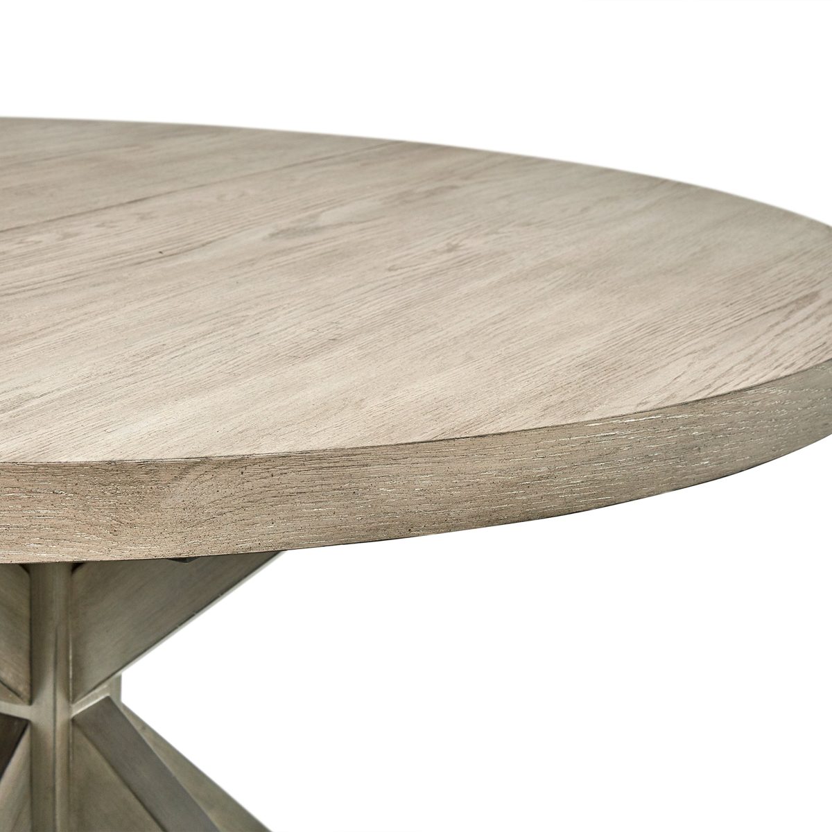 Amazon Brand – Stone & Beam Creston Modern Expandable Wood Dining Kitchen Table, Round, 72"W, Oak
