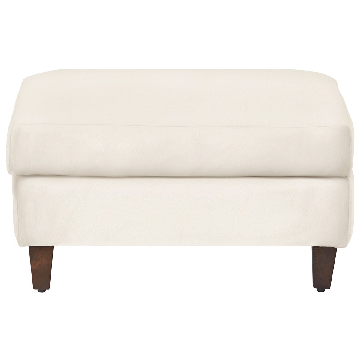 Amazon Brand – Stone & Beam Andover Modern Rectangle Ottoman, 32"W, Cream