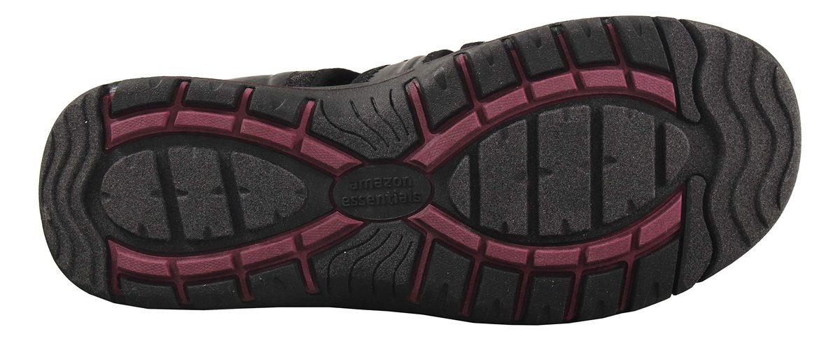 Amazon Essentials Women's Ivy Sandal, Black, 7 Medium US