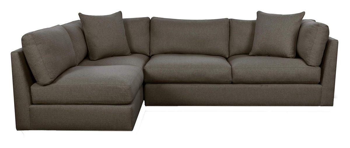 Amazon Brand – Stone & Beam Devonshire Modern Farmhouse Sectional Sofa Couch, 114"W, Tweed