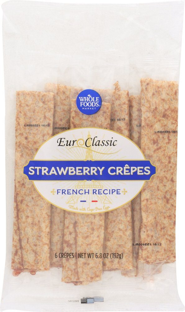 Whole Foods Market, Strawberry Filled Crepes, 6 CT (Frozen)