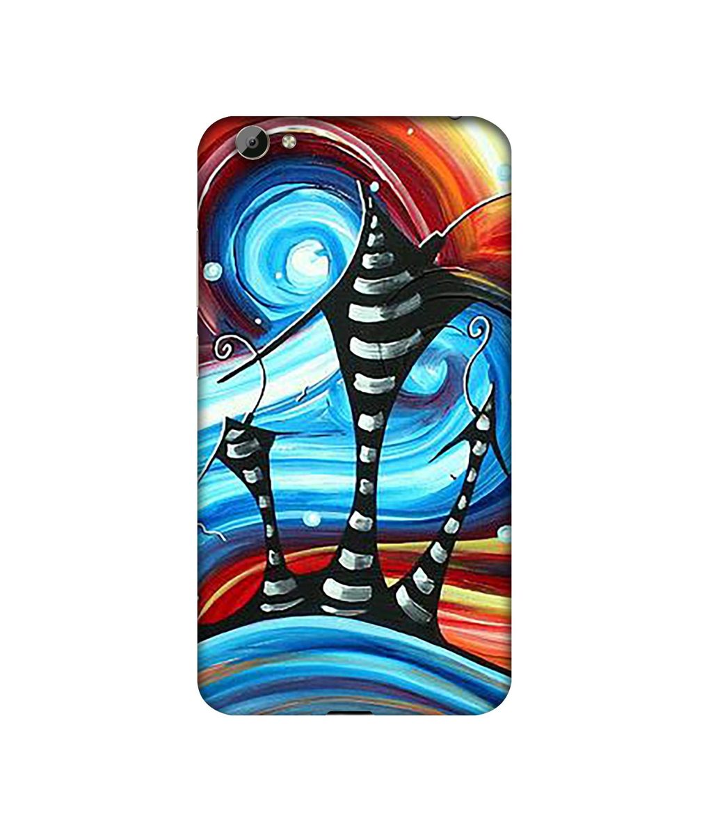 Amazon Brand - Solimo Designer Abstarct Texture 3D Printed Hard Back Case Mobile Cover for Vivo Y66