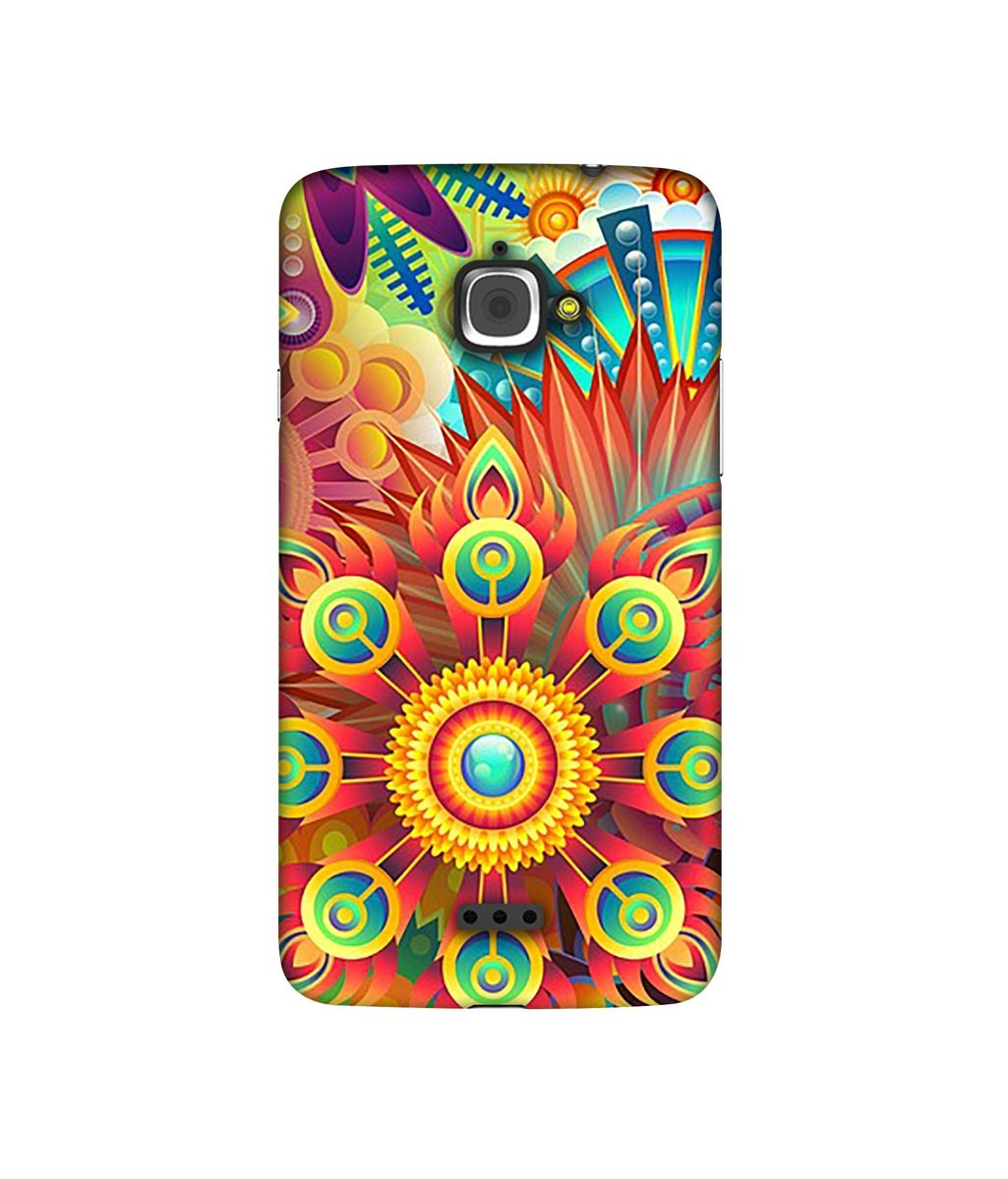 Amazon Brand - Solimo Designer Rangoli 3D Printed Hard Back Case Mobile Cover for InFocus M350