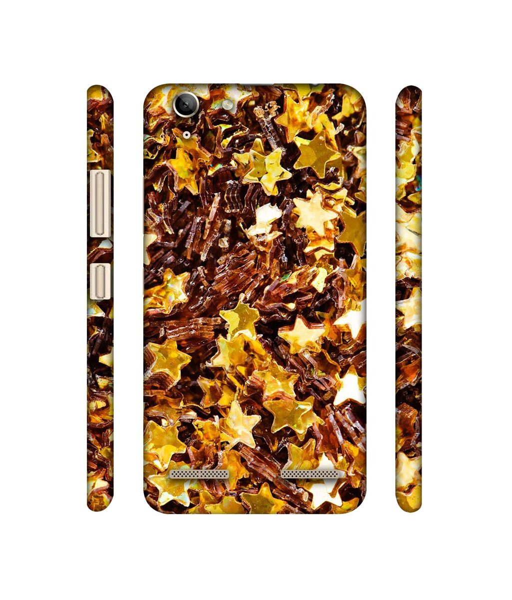 Amazon Brand - Solimo Designer Golden Stars 3D Printed Hard Back Case Mobile Cover for Lenovo Vibe K5 Plus