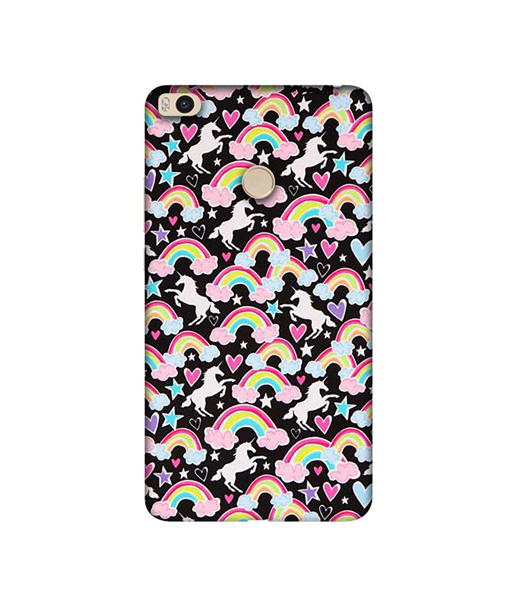 Amazon Brand - Solimo Designer Unicorn Texture 3D Printed Hard Back Case Mobile Cover for Xiaomi Mi Max 2