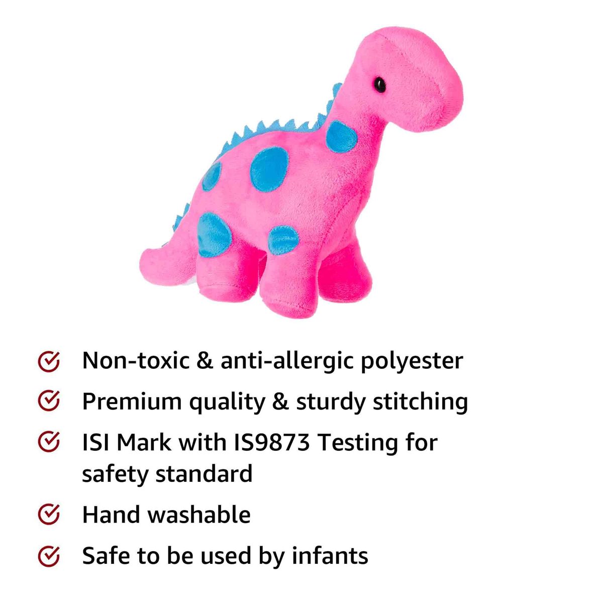 Amazon Brand- Jam & Honey Dino (Magenta) - 22 cm