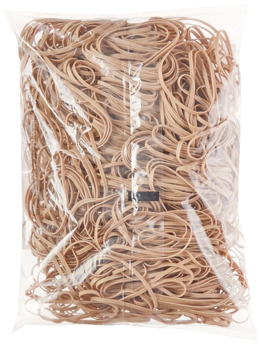 AmazonBasics Rubber Bands, Size 33 (3-1/2" x 1/8''), 600 Bands/1 lb.Pack, 25-Pack