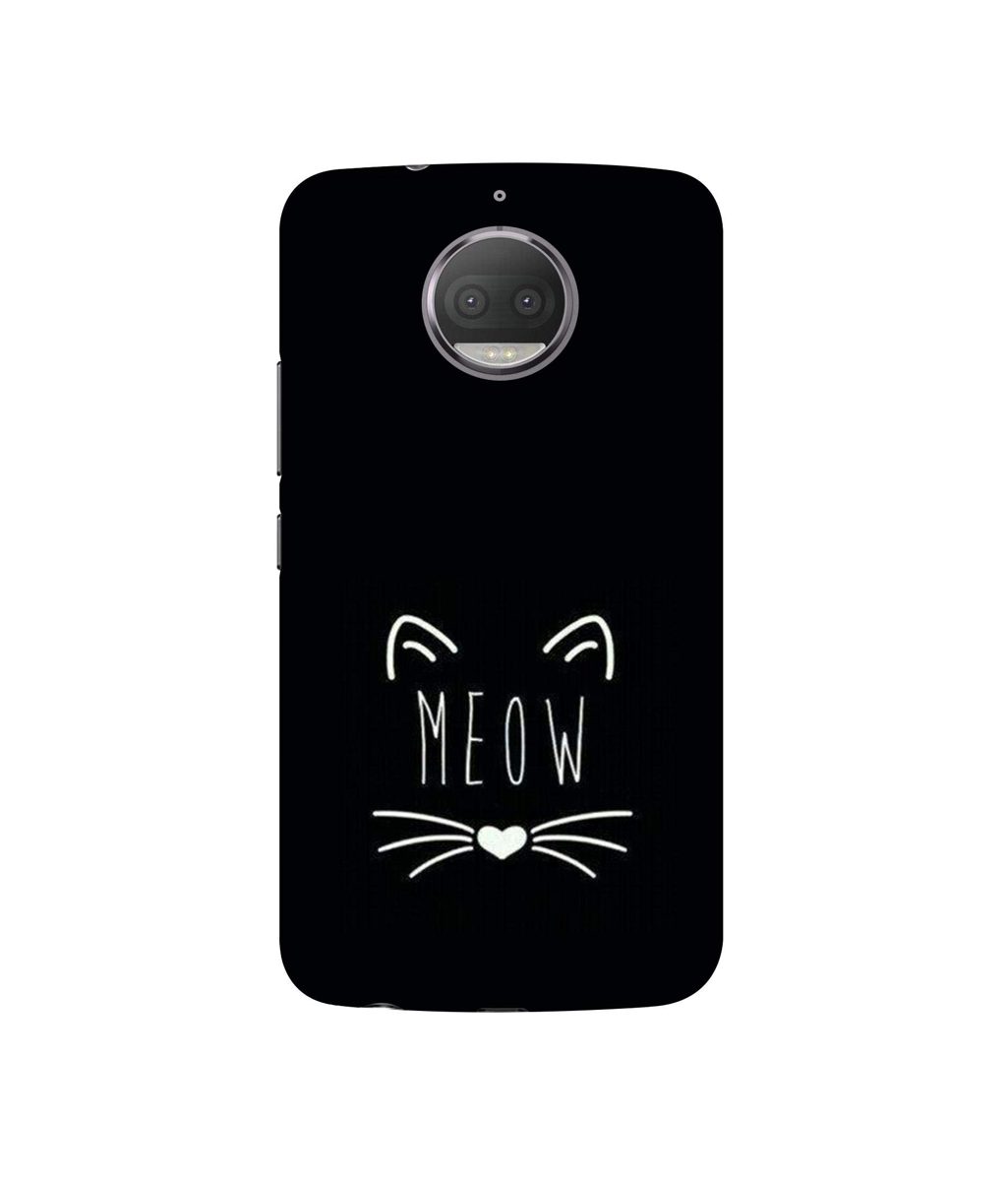 Amazon Brand - Solimo Designer Meow UV Printed Soft Back Case Mobile Cover for Motorola Moto G5S Plus