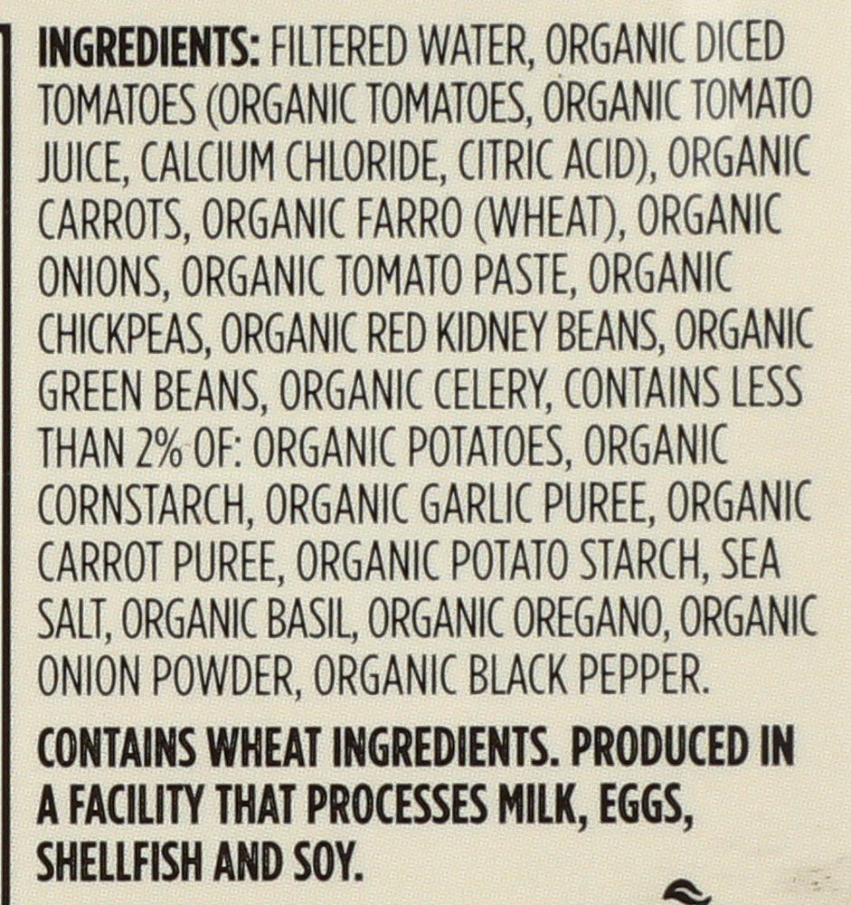 365 Everyday Value, Organic Minestrone with Farro Soup, 17 oz
