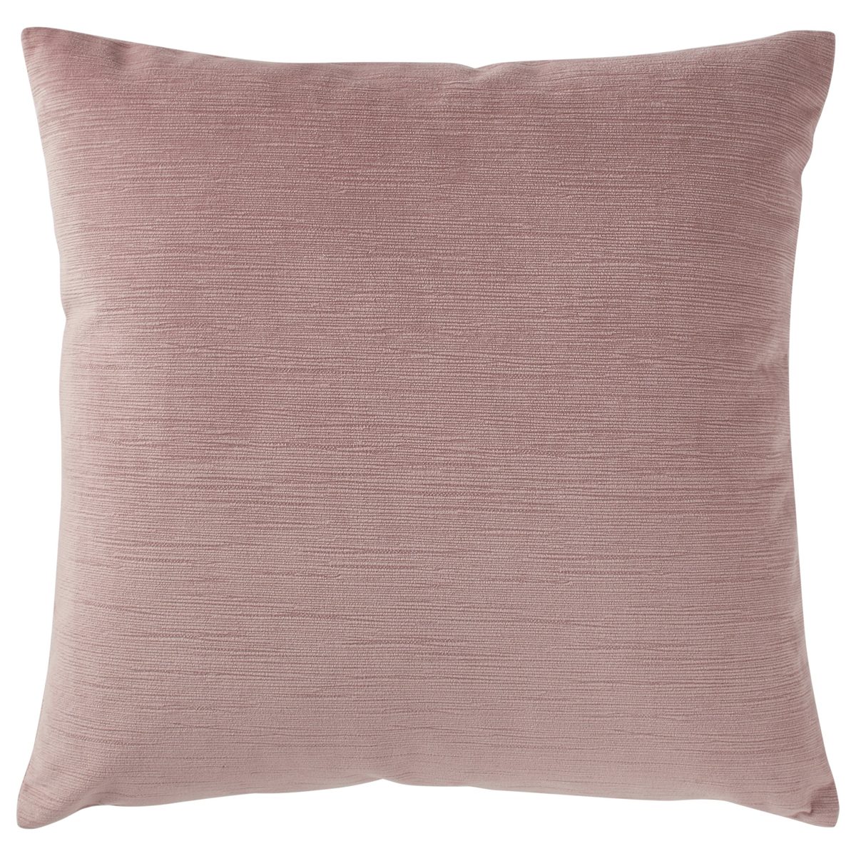 Amazon Brand – Rivet Velvet Texture Striated Decorative Throw Pillow, 17" x 17", Mauve