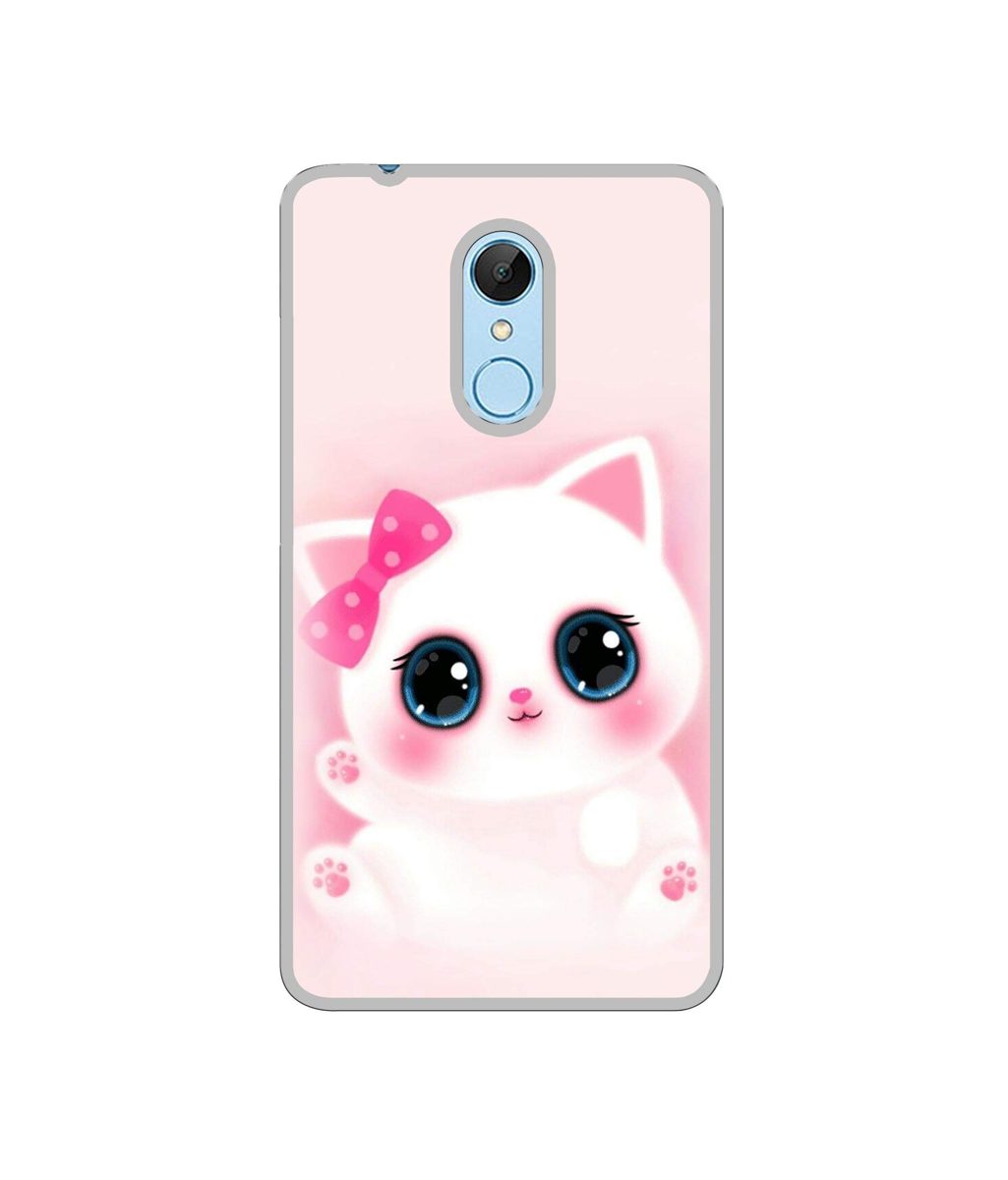 Amazon Brand - Solimo Designer Babby Kitty UV Printed Soft Back Case Mobile Cover for Mi Redmi 5