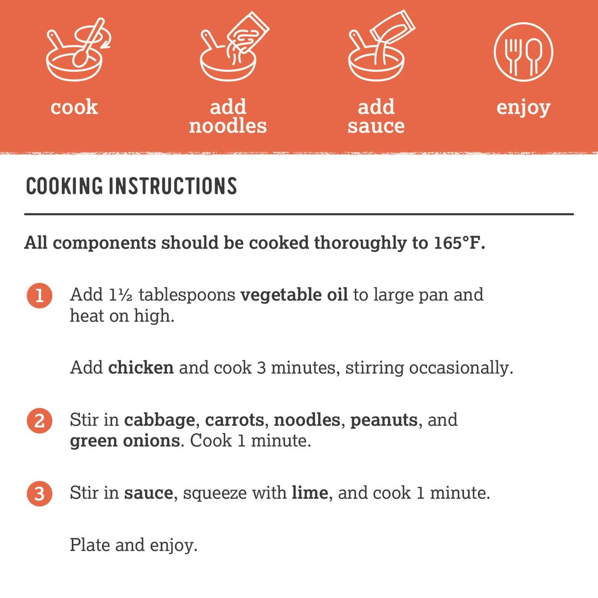 Amazon Kitchen, Chicken Pad Thai, No-Prep Kit for 2, 28 oz