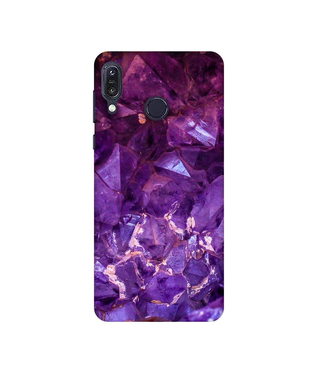 Amazon Brand - Solimo Designer Purpal Stone 3D Printed Hard Back Case Mobile Cover for Asus Zenfone Max M1 ZB555KL