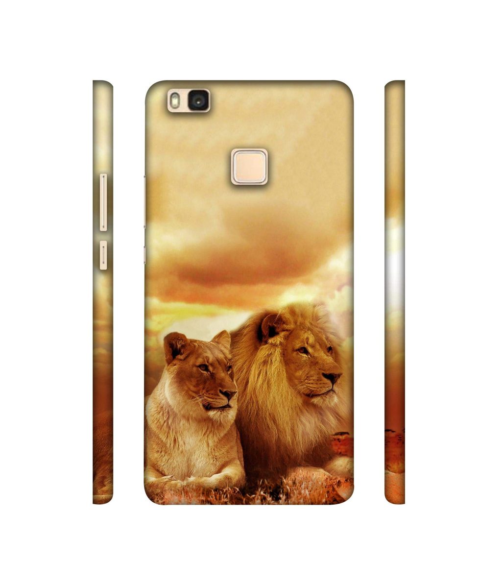 Amazon Brand - Solimo Designer Lion with Lioness 3D Printed Hard Back Case Mobile Cover for Huawei P9 lite