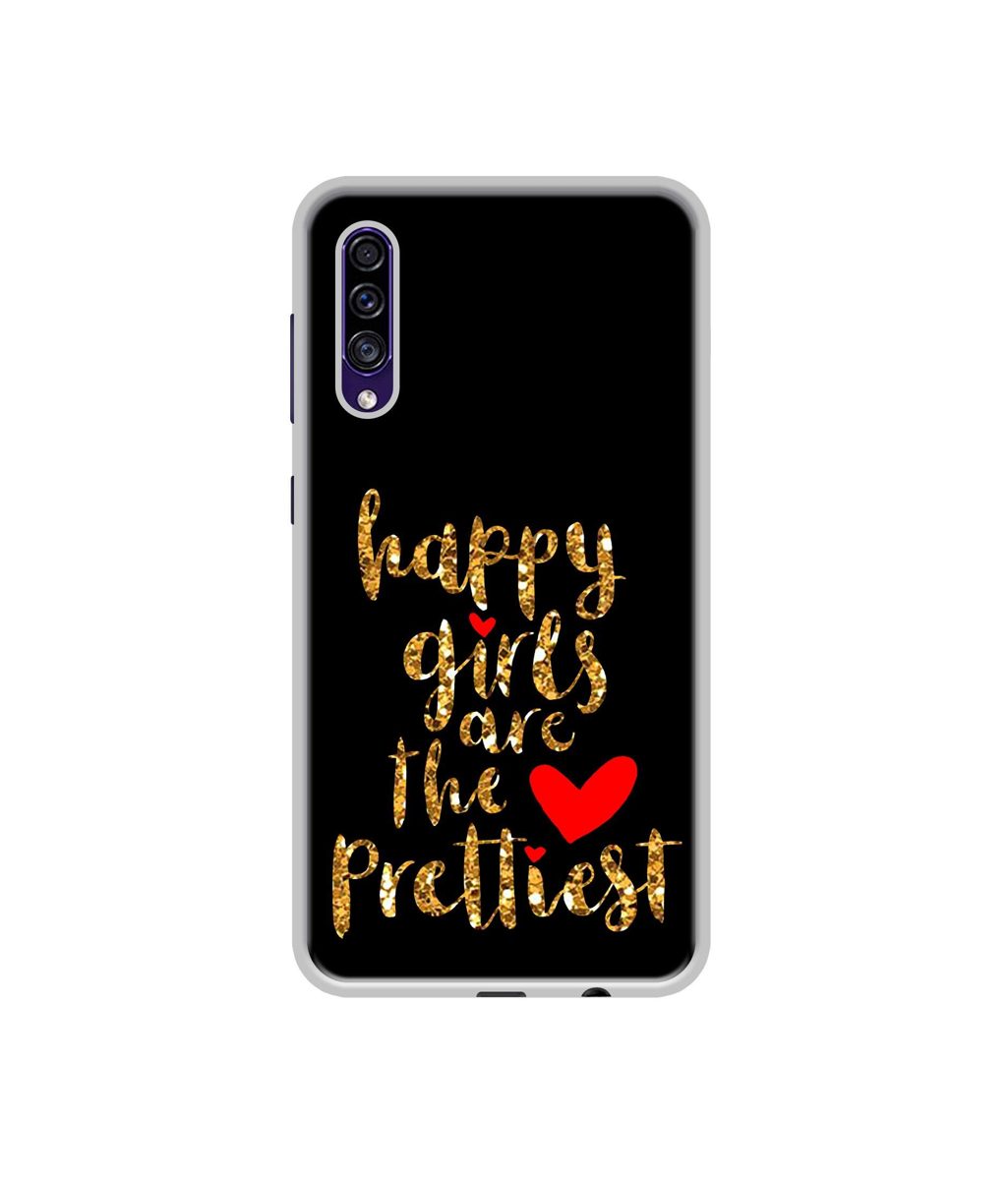 Amazon Brand - Solimo Designer Happy Girls are The Prettiest UV Printed Soft Back Case Mobile Cover for Samsung Galaxy A30s