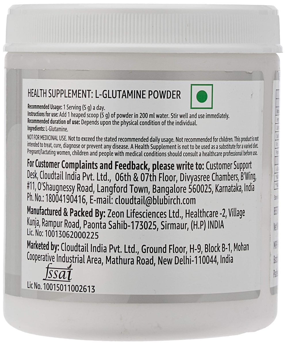 Amazon Brand - Solimo L Glutamine, 200 g