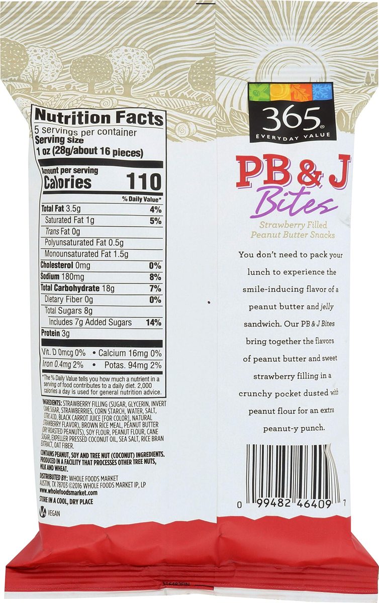 365 EVERYDAY VALUE Peanut Butter Jelly Bites, 5 OZ