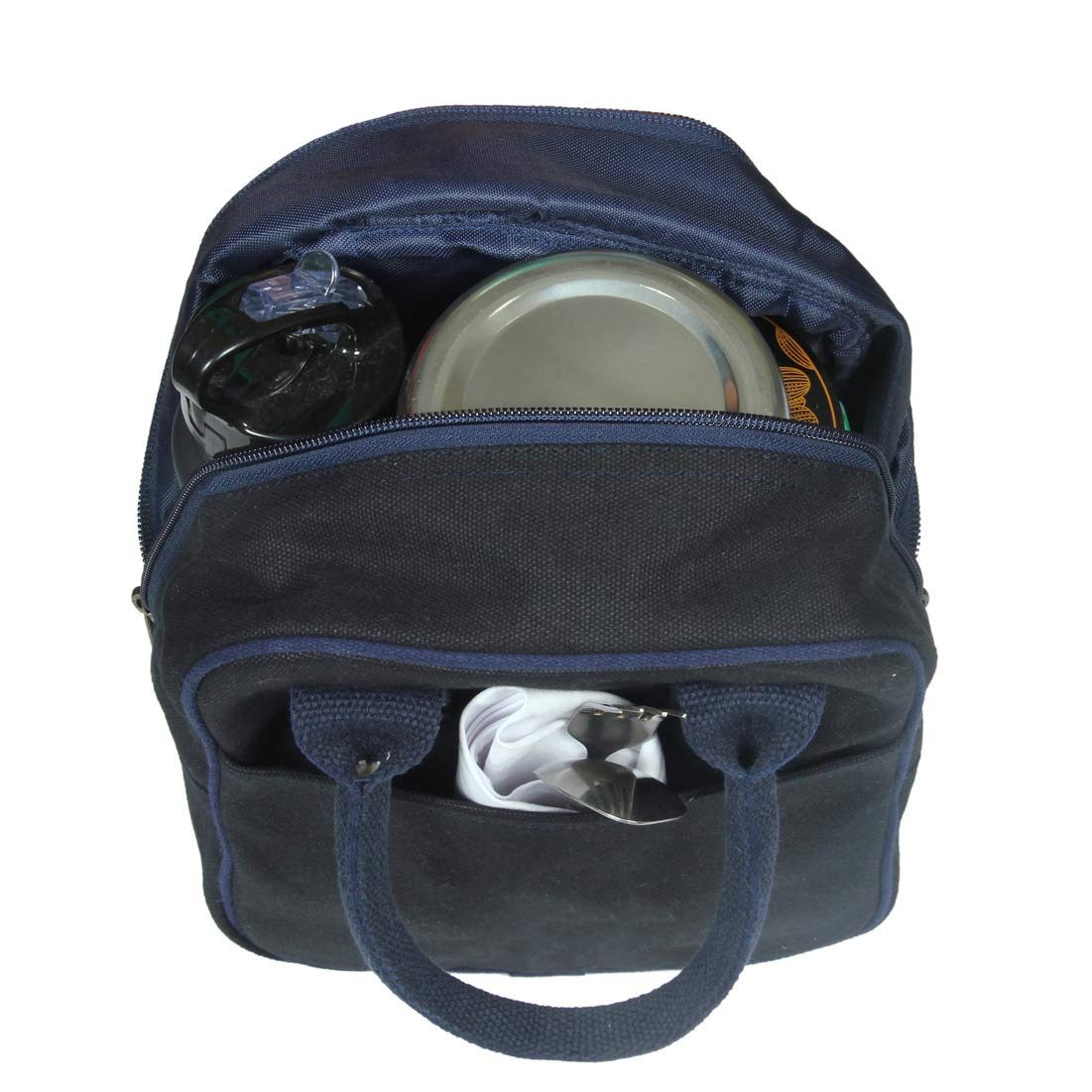 Eono 0703 Lunch Cooler Bag Leakproof Food Bag Insulated Lunch Bag for Women, Men, Kids School, Office, Work, Outdoor, 8L, Blue