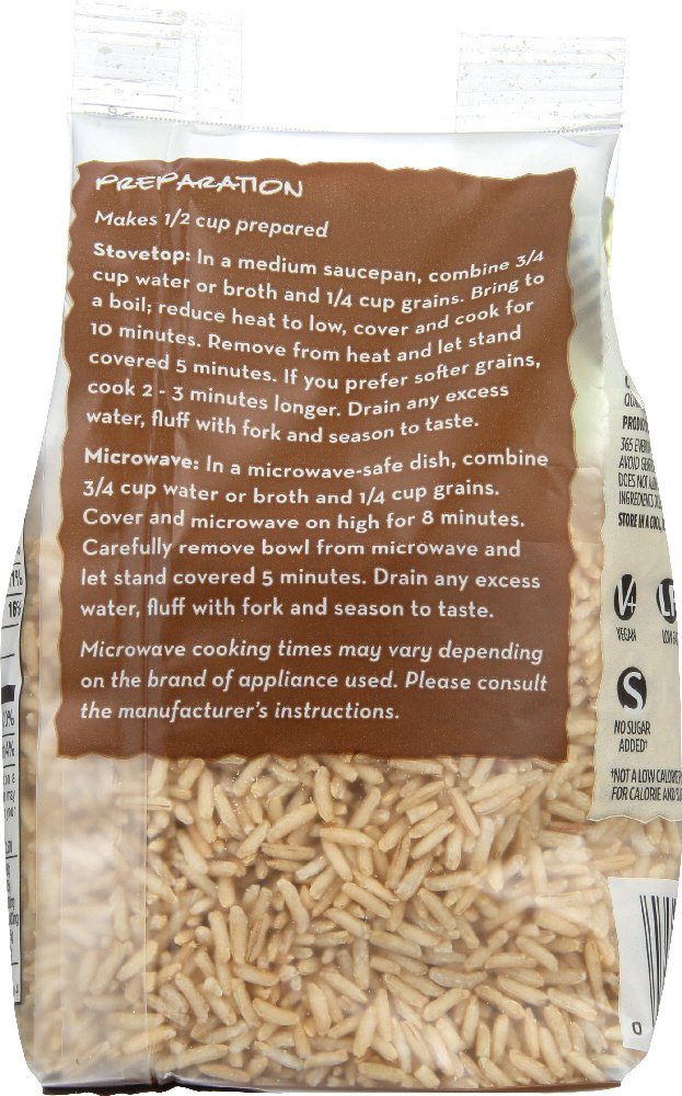 365 EVERYDAY VALUE Organic Long Grain Brown Rice, 8.8 OZ