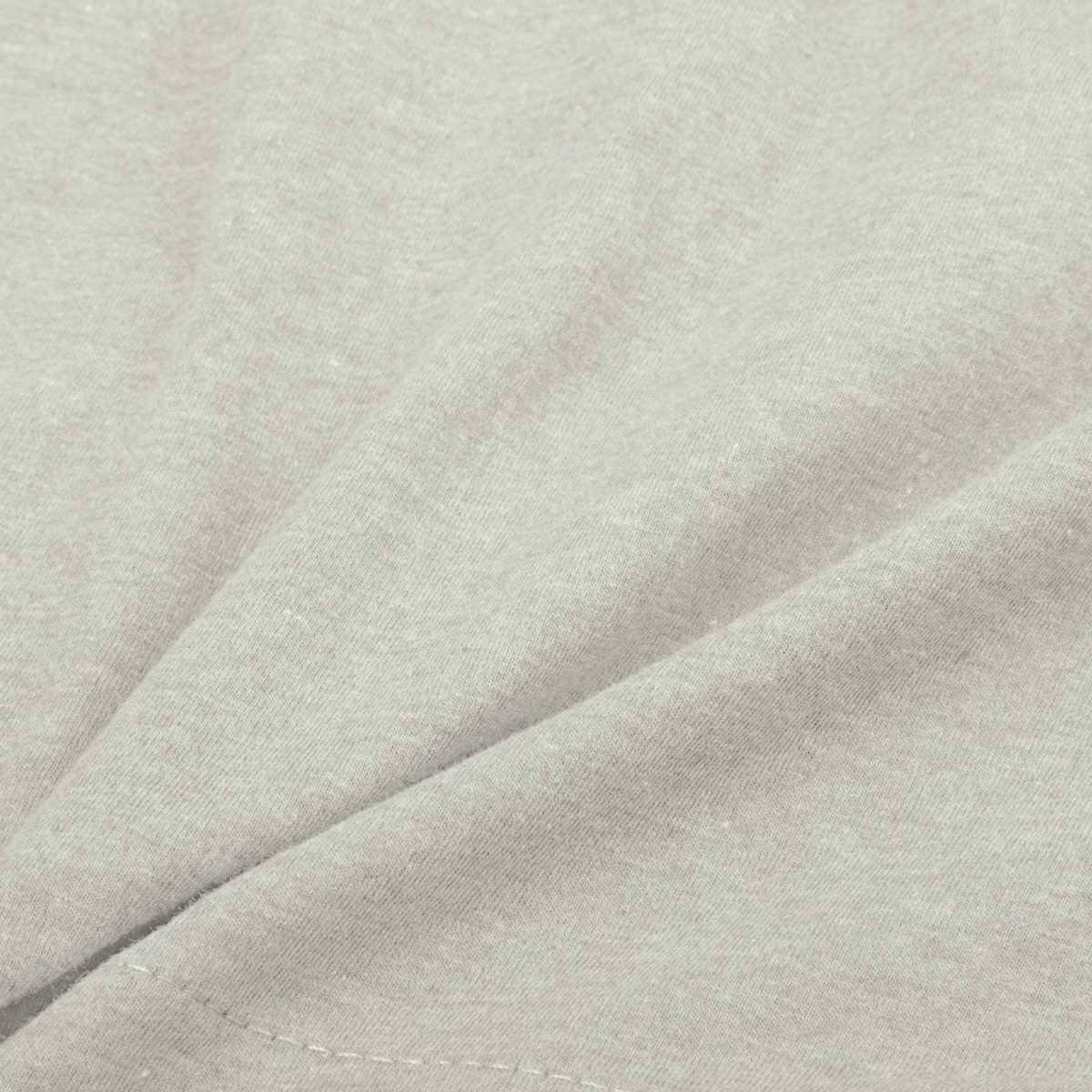 Pinzon Heather Jersey Fitted Sheet, Oatmeal Heather, 160 x 200 x 20 cm