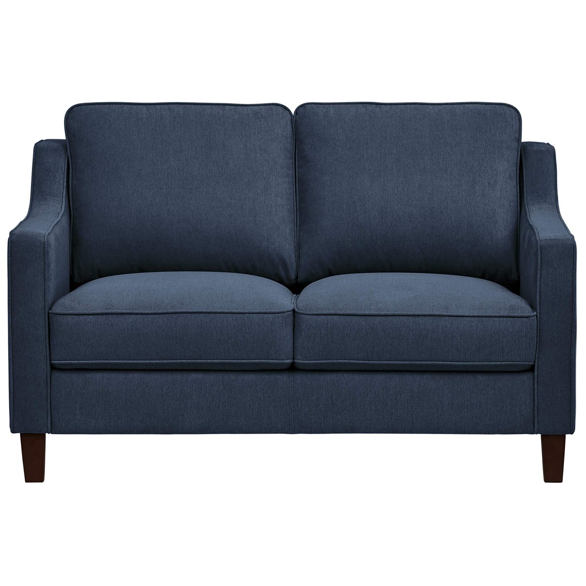 Amazon Brand – Stone & Beam Blaine Modern Loveseat Sofa, 55.9"W, Navy Blue