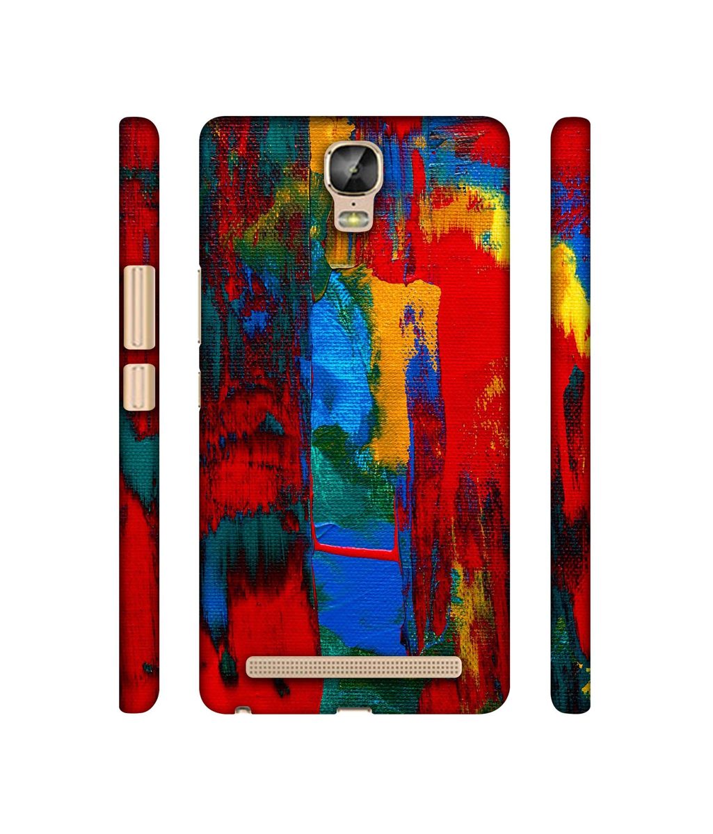 Amazon Brand - Solimo Designer Multiolor Brush Texture on Wall 3D Printed Hard Back Case Mobile Cover for Gionee Marathon M5 Plus