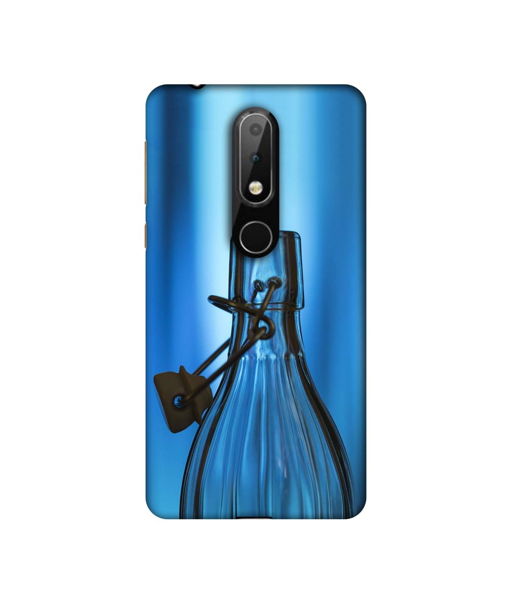 Amazon Brand - Solimo Designer Blue Bottle 3D Printed Hard Back Case Mobile Cover for Nokia 6.1 Plus