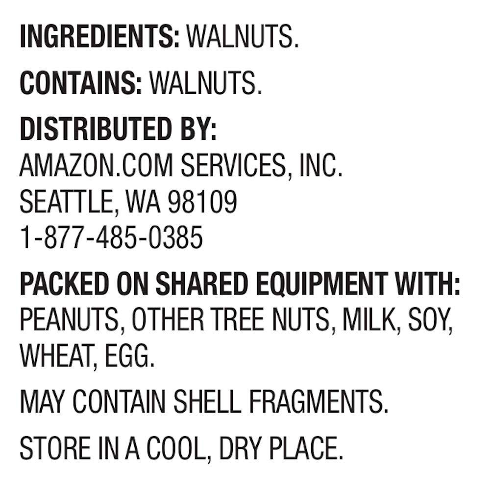 Amazon Brand - Happy Belly California Walnuts, Halves and Pieces, 40 Ounce