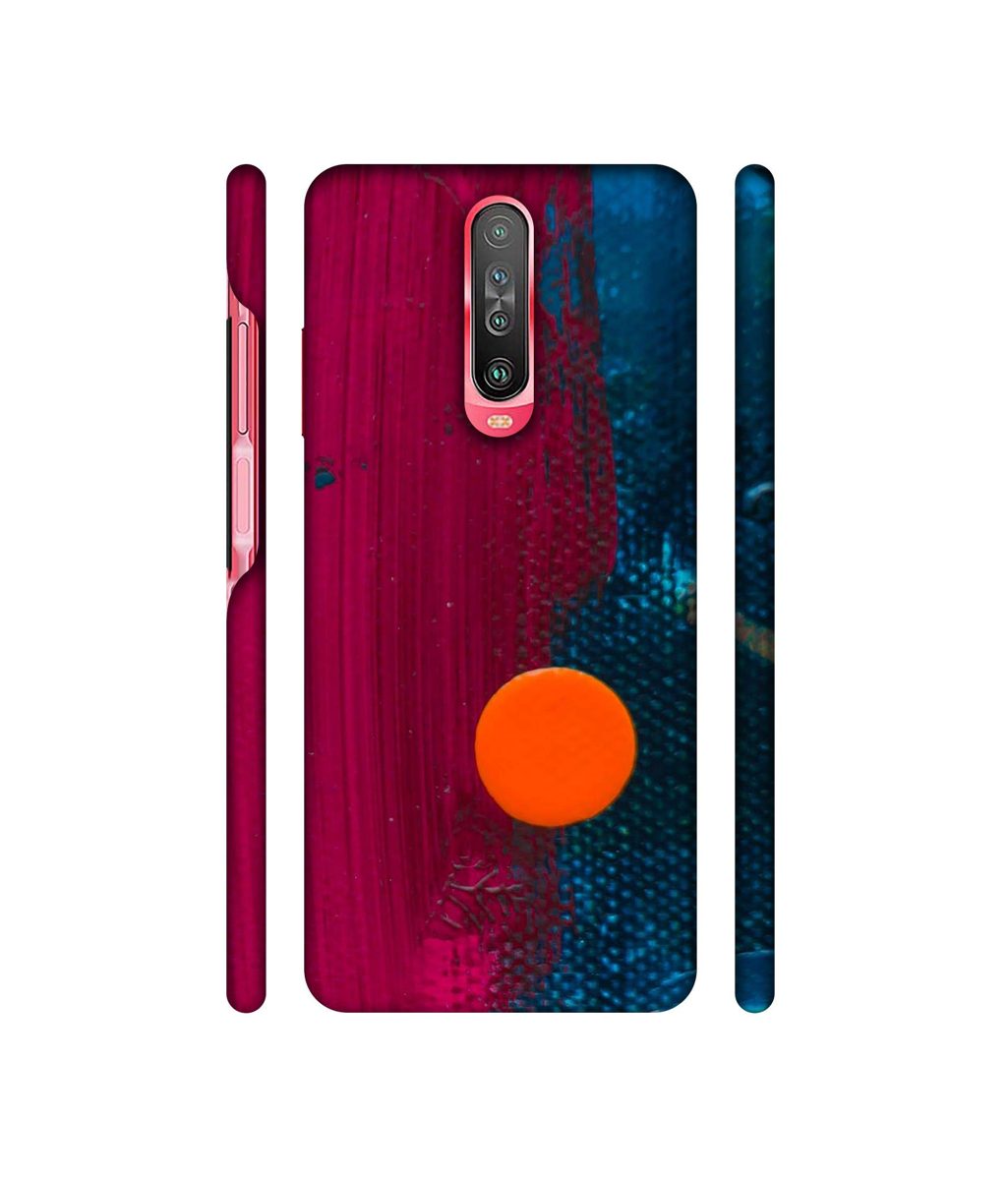 Amazon Brand - Solimo Designer Pink and Blue Brush Texture 3D Printed Hard Back Case Mobile Cover for Poco X2 / Mi Redmi K30