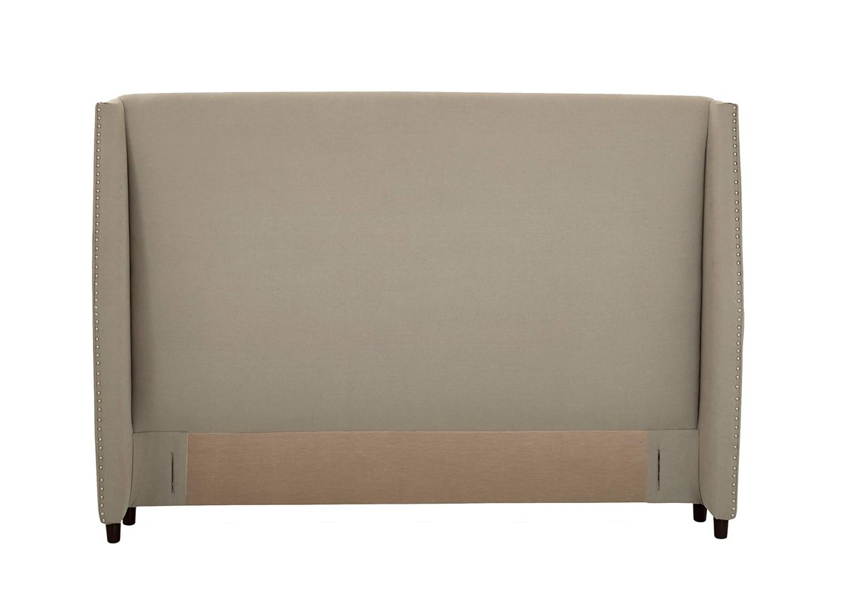 Stone & Beam Merrill King Headboard with Decorative Nailhead Trim, 92" W, Dune