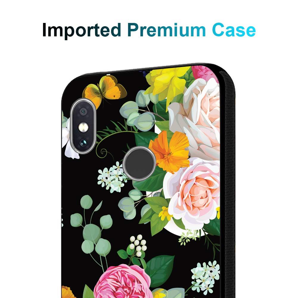 Amazon Brand - Solimo Designer Floral Printed Hard Back Case Mobile Cover for Redmi Note 5 Pro