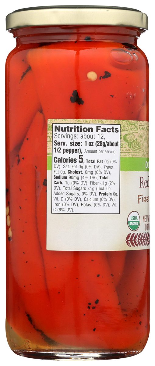 365 Everyday Value, Organic Red Peppers, Fire Roasted, 11.5 oz