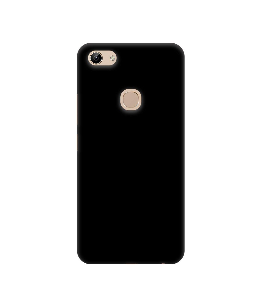 Amazon Brand - Solimo Designer Solid Black 3D Printed Hard Back Case Mobile Cover for Vivo Y81