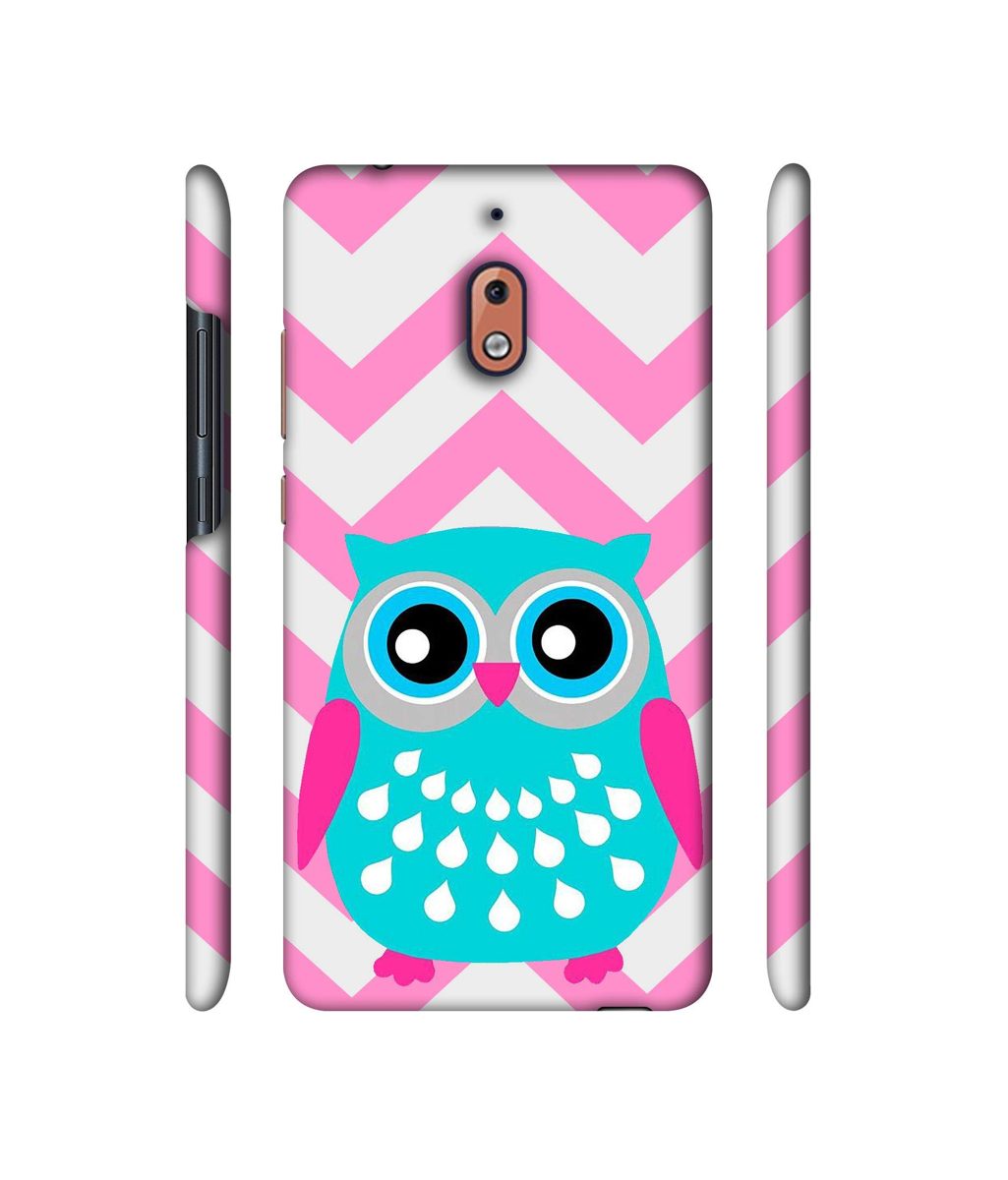 Amazon Brand - Solimo Designer Sky Blue Owl 3D Printed Hard Back Case Mobile Cover for Nokia 2.1