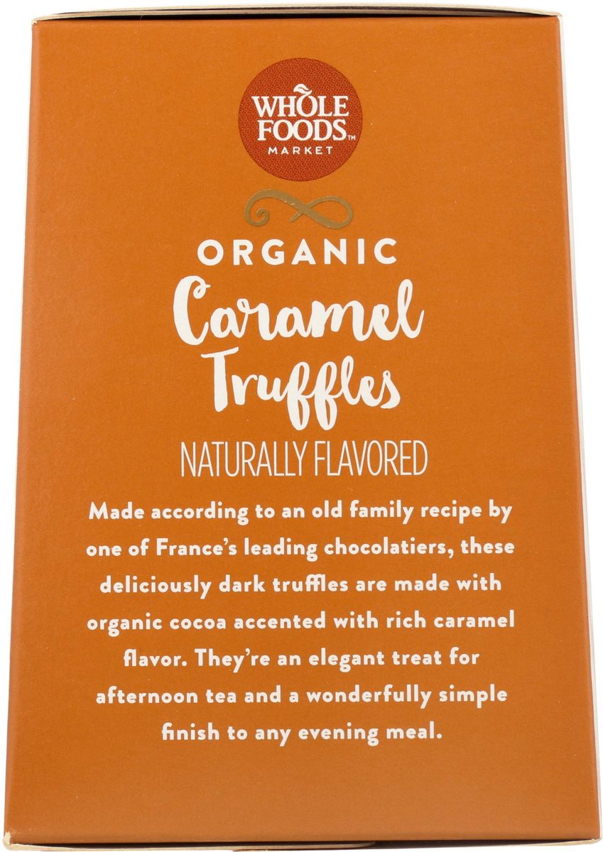 WHOLE FOODS MARKET Organic Caramel Truffles, 8.8 OZ