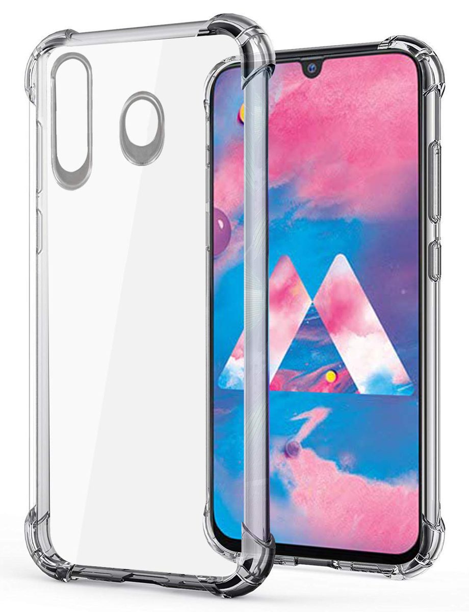 Amazon Brand - Solimo Soft Flexible Back Phone Case for Samsung Galaxy M30 (Transparent)
