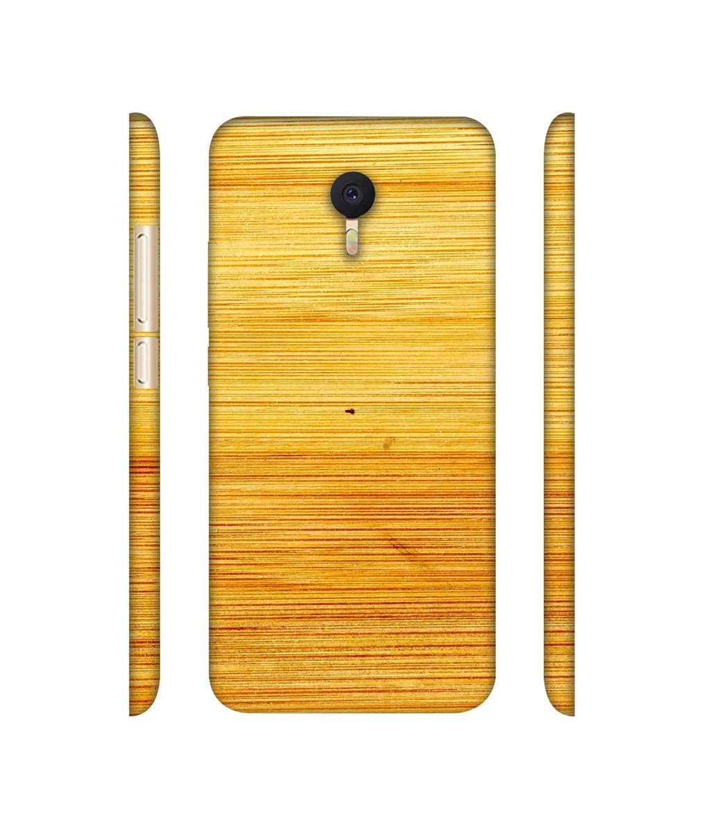 Amazon Brand - Solimo Designer Yellow Brush Texture 3D Printed Hard Back Case Mobile Cover for Meizu M3 Note