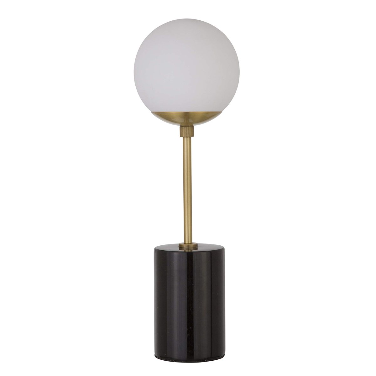 Amazon Brand – Rivet Globe Stick Table Lamp, 19"H, Black Marble