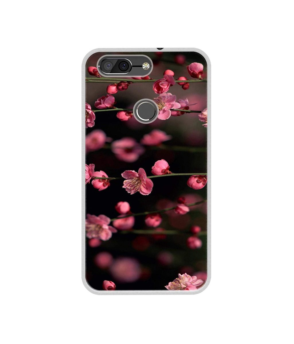 Amazon Brand - Solimo Designer Pink Flowers UV Printed Soft Back Case Mobile Cover for InFocus Vision 3 Pro
