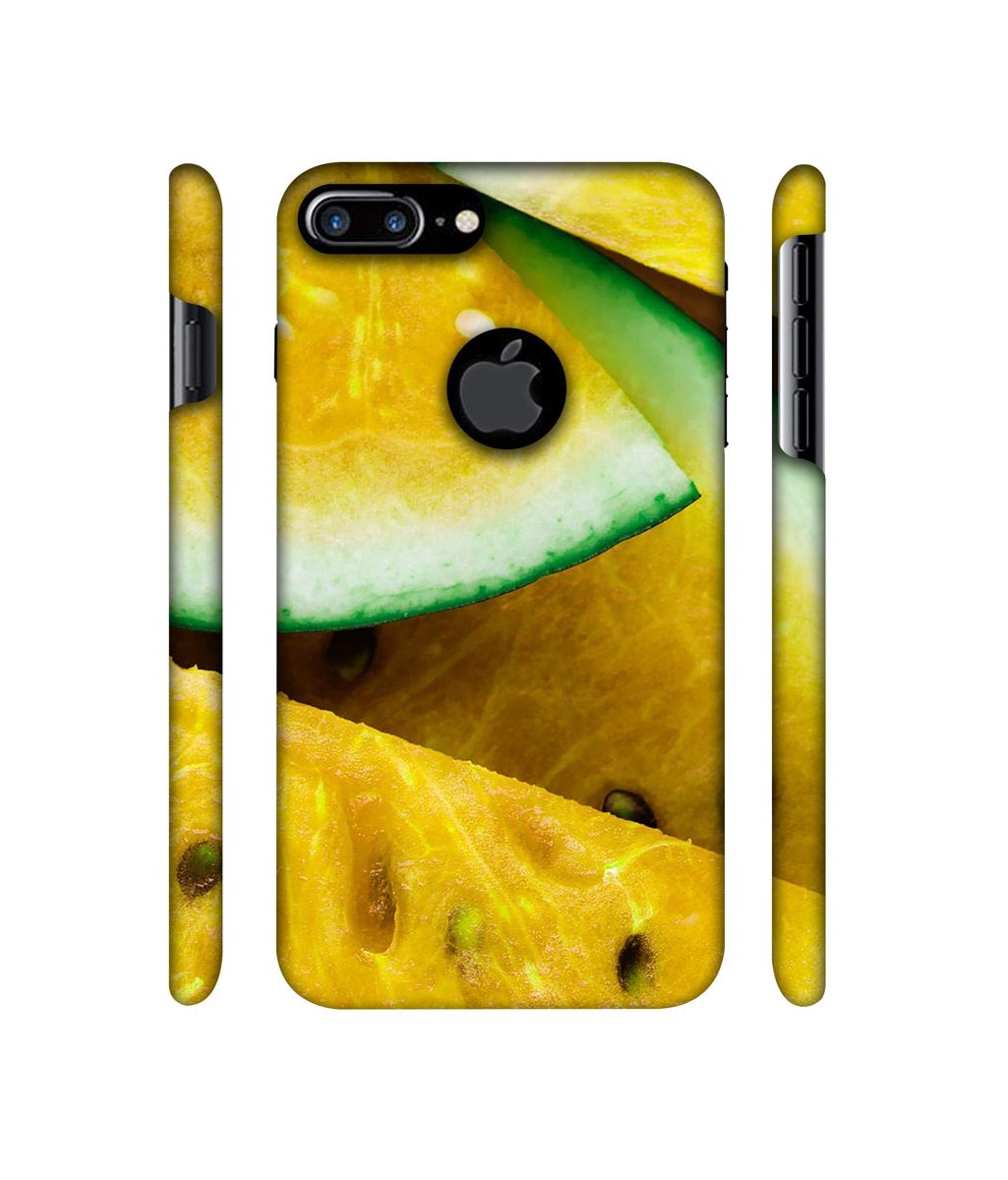Amazon Brand - Solimo Designer Yellow Watermelon 3D Printed Hard Back Case Mobile Cover for Apple iPhone 7 Plus (Logo Cut)