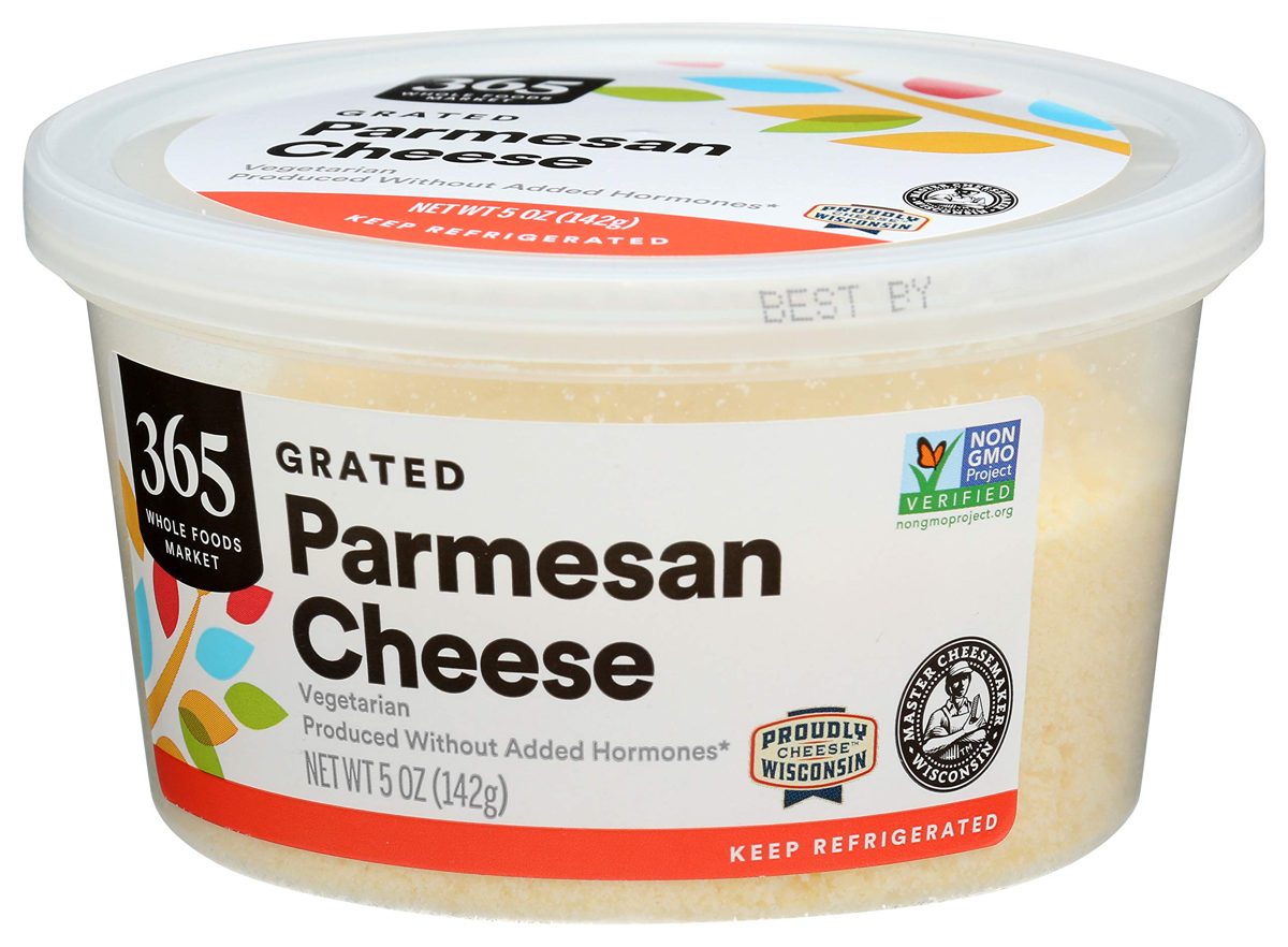 365 Everyday Value Grated Parmesan Cheese, 5 oz