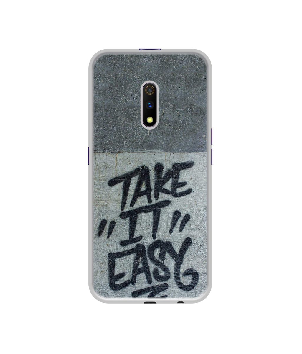 Amazon Brand - Solimo Designer Take It Easy UV Printed Soft Back Case Mobile Cover for Realme X
