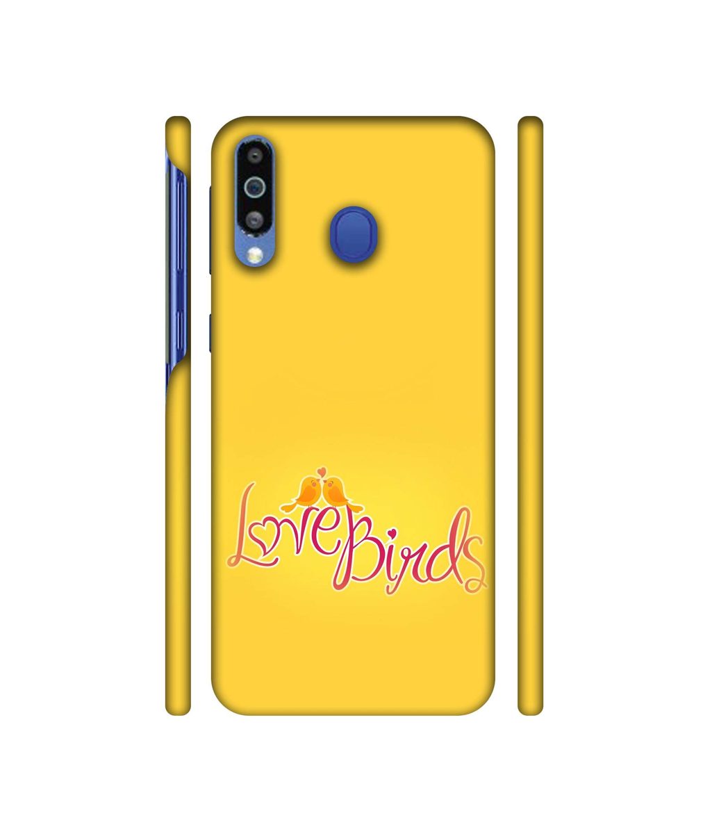 Amazon Brand - Solimo Designer Love Birds 3D Printed Hard Back Case Mobile Cover for Samsung Galaxy M21