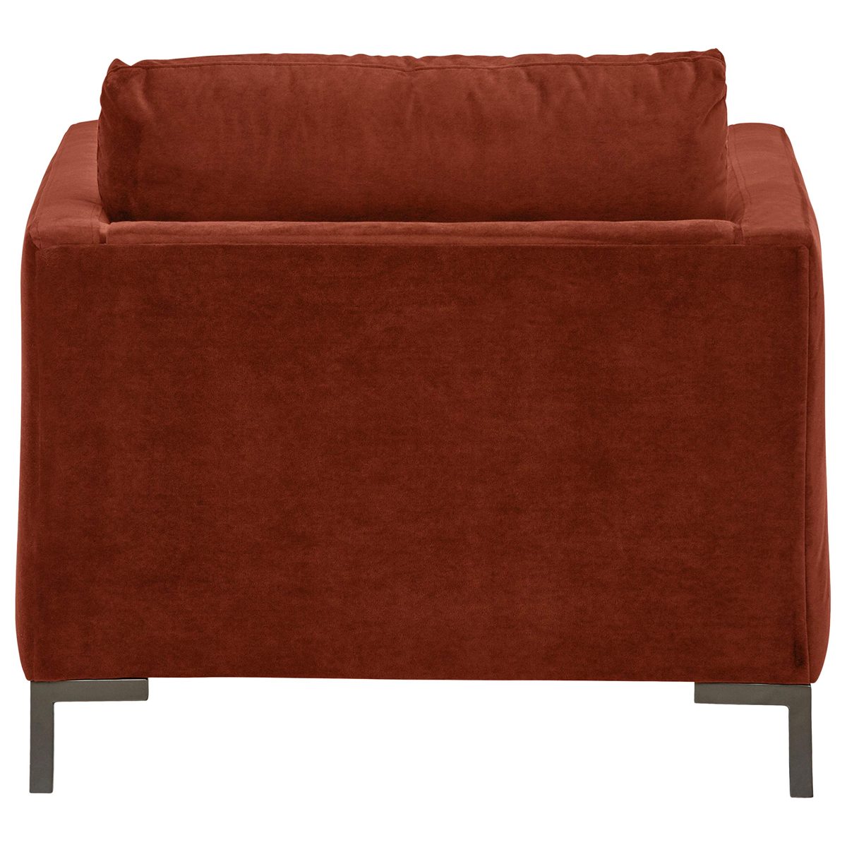 Amazon Brand – Rivet Edgewest Low Back Modern Accent Chair, 34"W, Rouge Red
