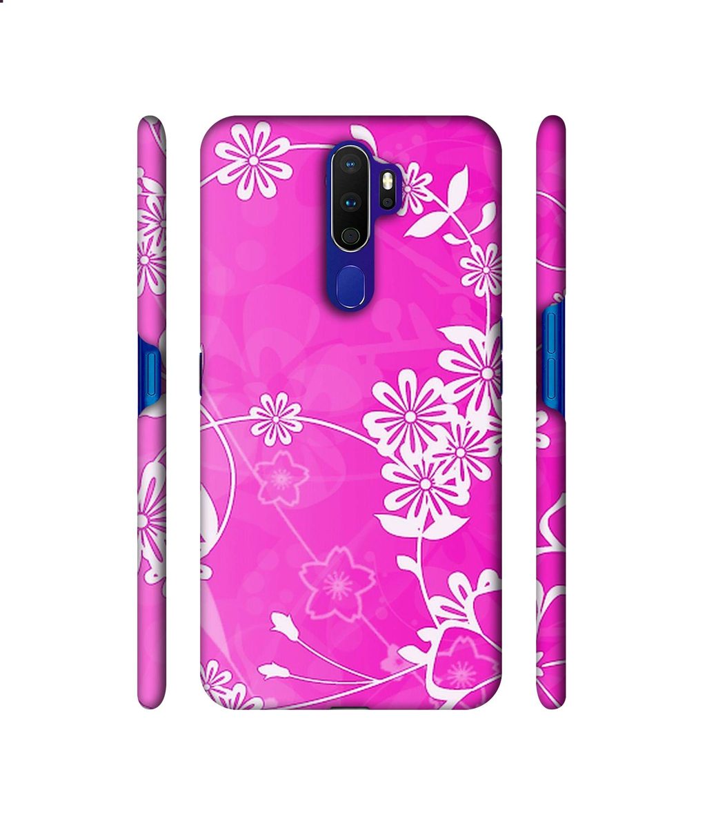 Amazon Brand - Solimo Designer Flower Pattern 3D Printed Hard Back Case Mobile Cover for Oppo A9 (2020)