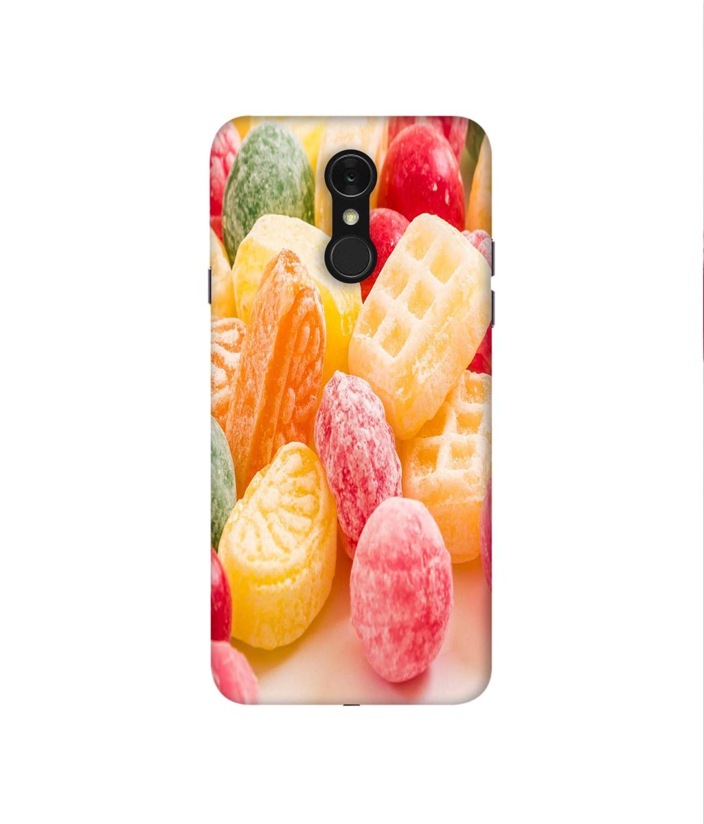 Amazon Brand - Solimo Designer Color Candies 3D Printed Hard Back Case Mobile Cover for LG Q7